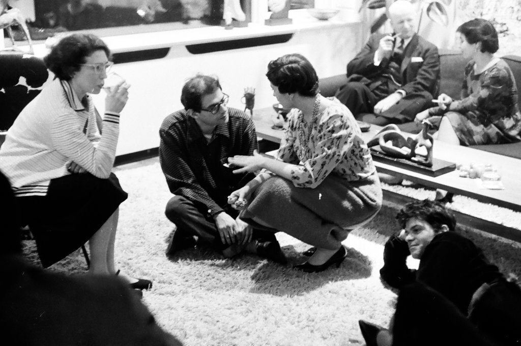 Beat generation poets attend cocktail party - Merrill Palmer for Chicago Sun-Times