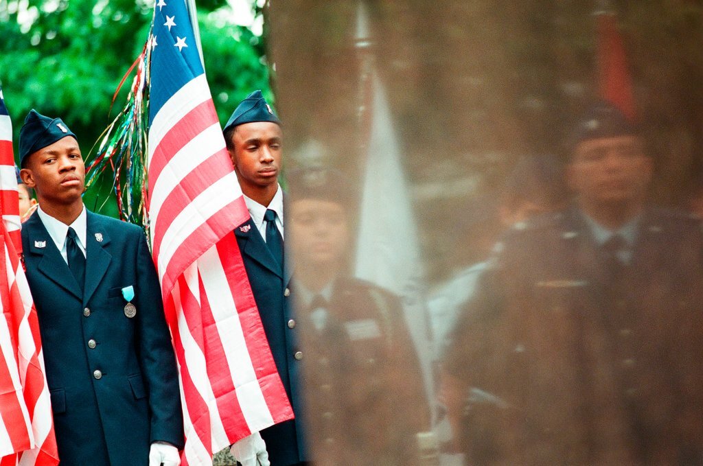 Wreath laying ceremony in memory of Korean War - Jean Lachat for Chicago Sun-Times