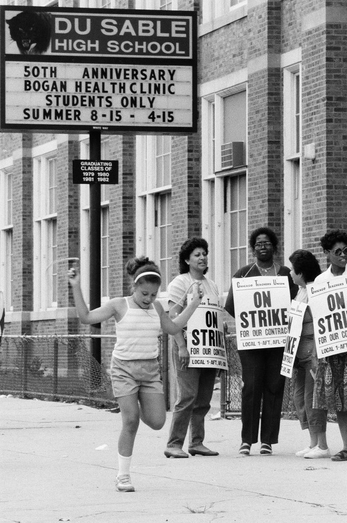 DuSable teachers on strike - Amanda Alcock for Chicago Sun-Times