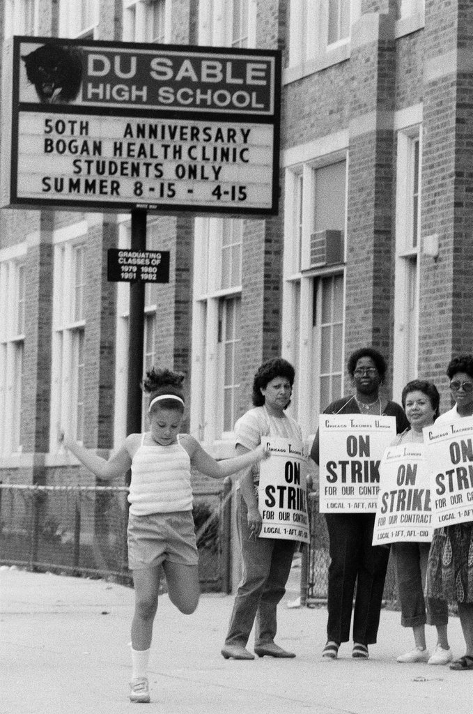 DuSable teachers on strike - Amanda Alcock for Chicago Sun-Times