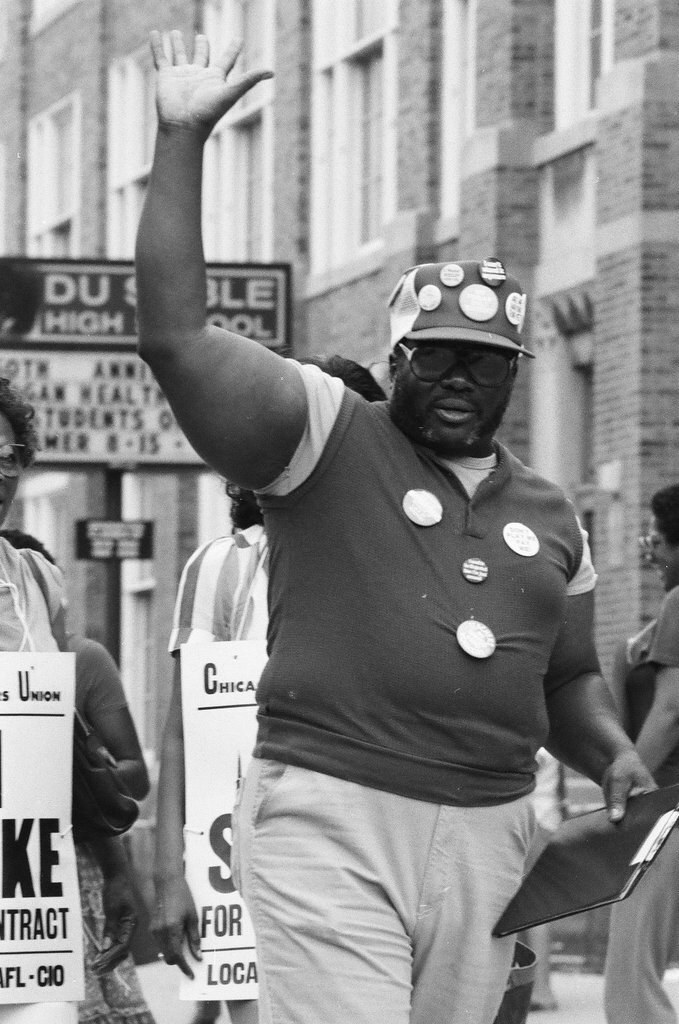 DuSable teachers on strike - Amanda Alcock for Chicago Sun-Times