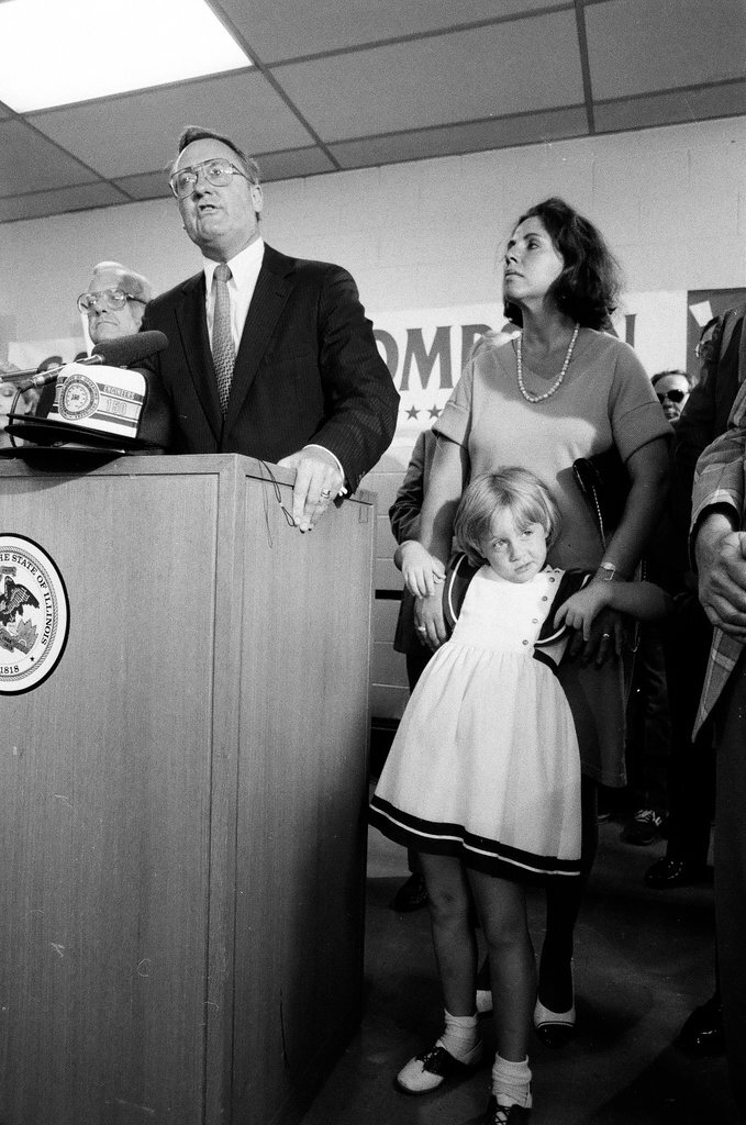 Governor Thompson announces fourth term - Bob (Robert) Black for Chicago Sun-Times