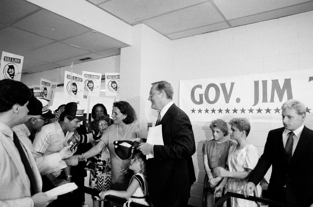 Governor Thompson announces fourth term - Bob (Robert) Black for Chicago Sun-Times