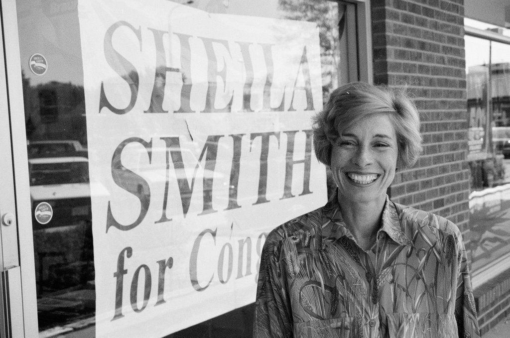 Sheila Smith at campaign office - Al Podgorski for Chicago Sun-Times