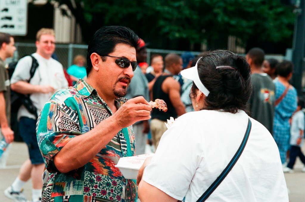 Guests at Taste of Chicago - John H. White for Chicago Sun-Times