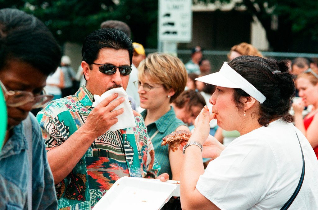 Guests at Taste of Chicago - John H. White for Chicago Sun-Times
