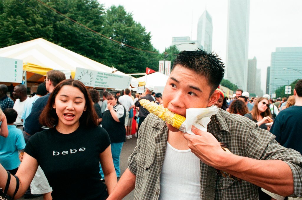 Guests at Taste of Chicago - John H. White for Chicago Sun-Times