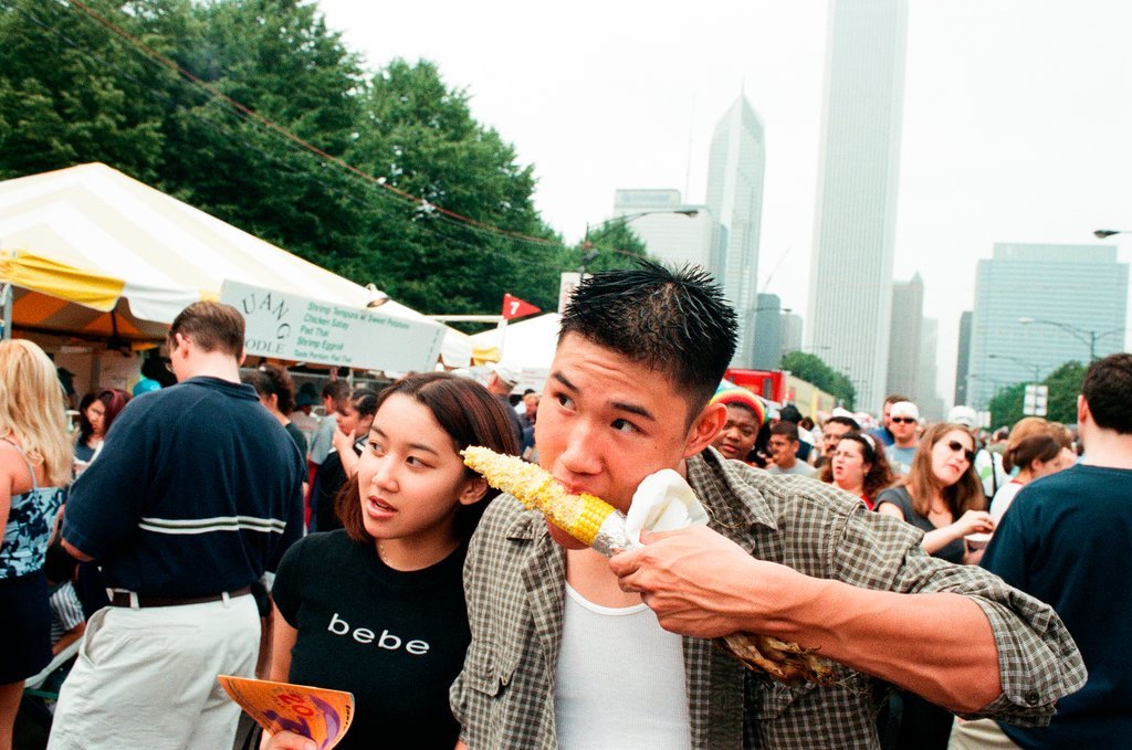 Guests at Taste of Chicago - John H. White for Chicago Sun-Times