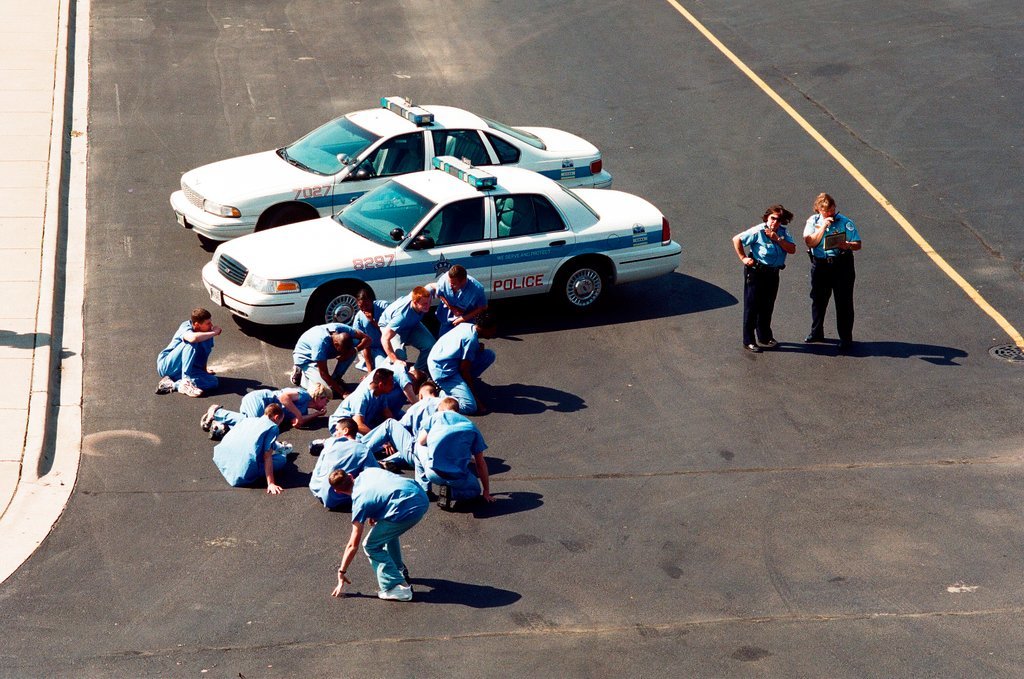 Chicago Fire Department leads terrorism drill at Comiskey Park - John H. White for Chicago Sun-Times