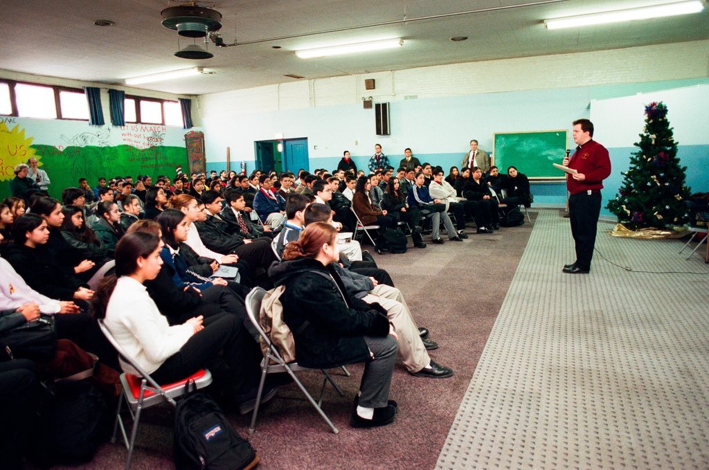 Students during the school day at Cristo Rey High School - Jean Lachat for Chicago Sun-Times