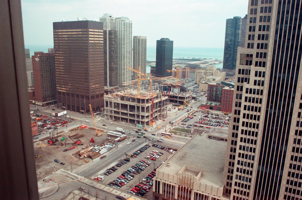 Grand-Pier construction site - John H. White for Chicago Sun-Times