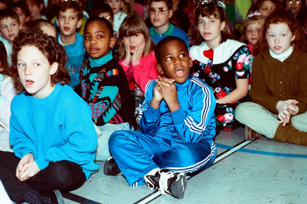 Elementary students show support for troops in Persian Gulf - Nancy Stuenkel for Chicago Sun-Times