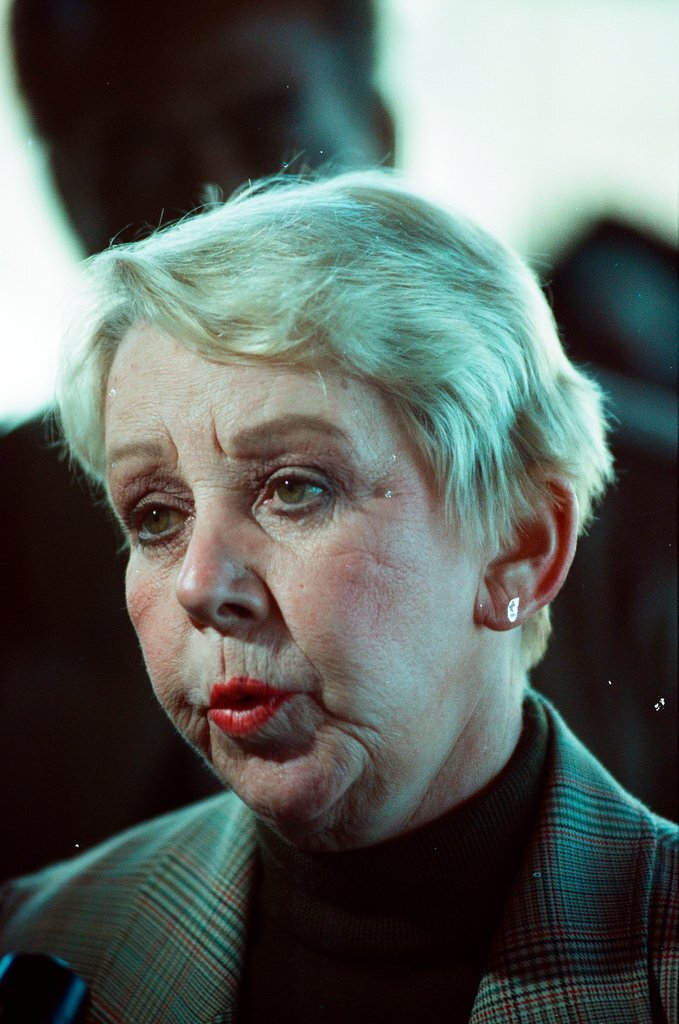 Jane Byrne campaigns at shopping center - Richard A. Chapman for Chicago Sun-Times