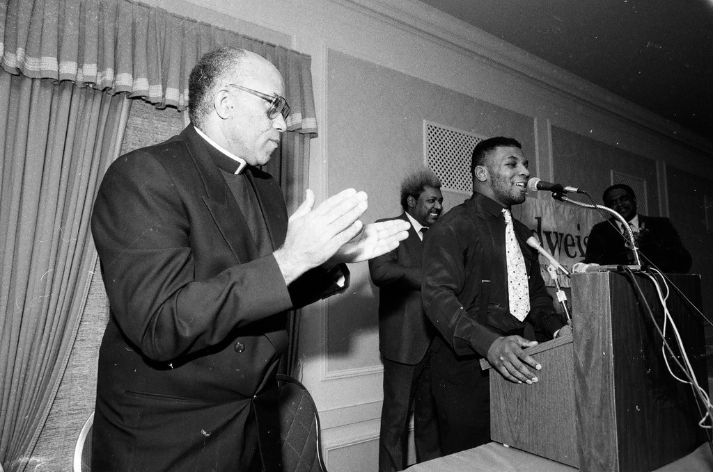 Press conference for Mike Tyson's exhibition match vs. James Tillis - Chicago Sun-Times