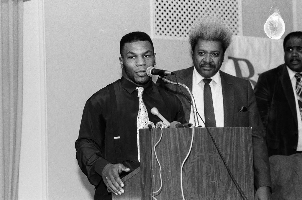 Press conference for Mike Tyson's exhibition match vs. James Tillis - Chicago Sun-Times
