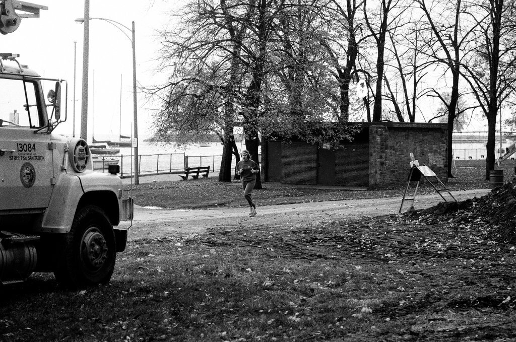 Lake Shore Drive ramp construction - Jack Lenahan for Chicago Sun-Times
