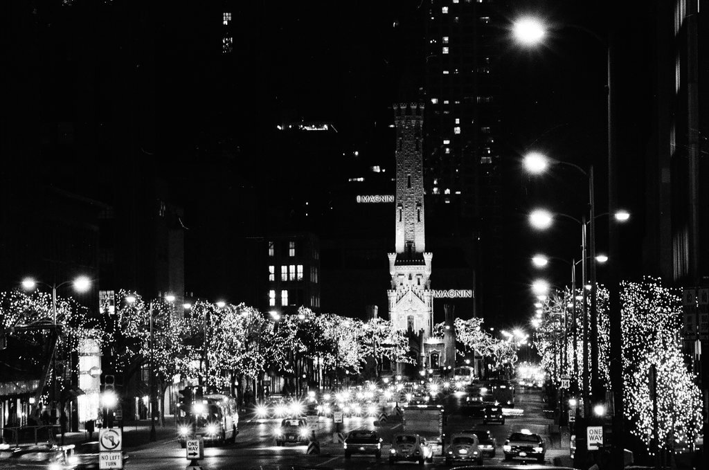 Holiday lights on Michigan Avenue - Chicago Sun-Times