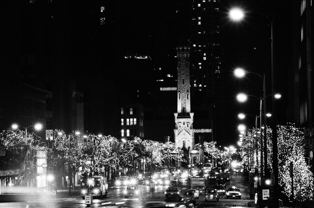 Holiday lights on Michigan Avenue - Chicago Sun-Times