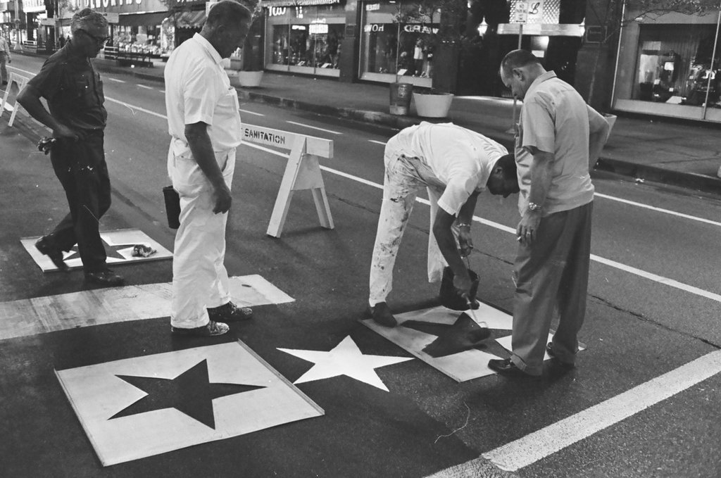 Preparations on State Street for Apollo 11 astronauts arrival - Larry Nocerino for Chicago Sun-Times