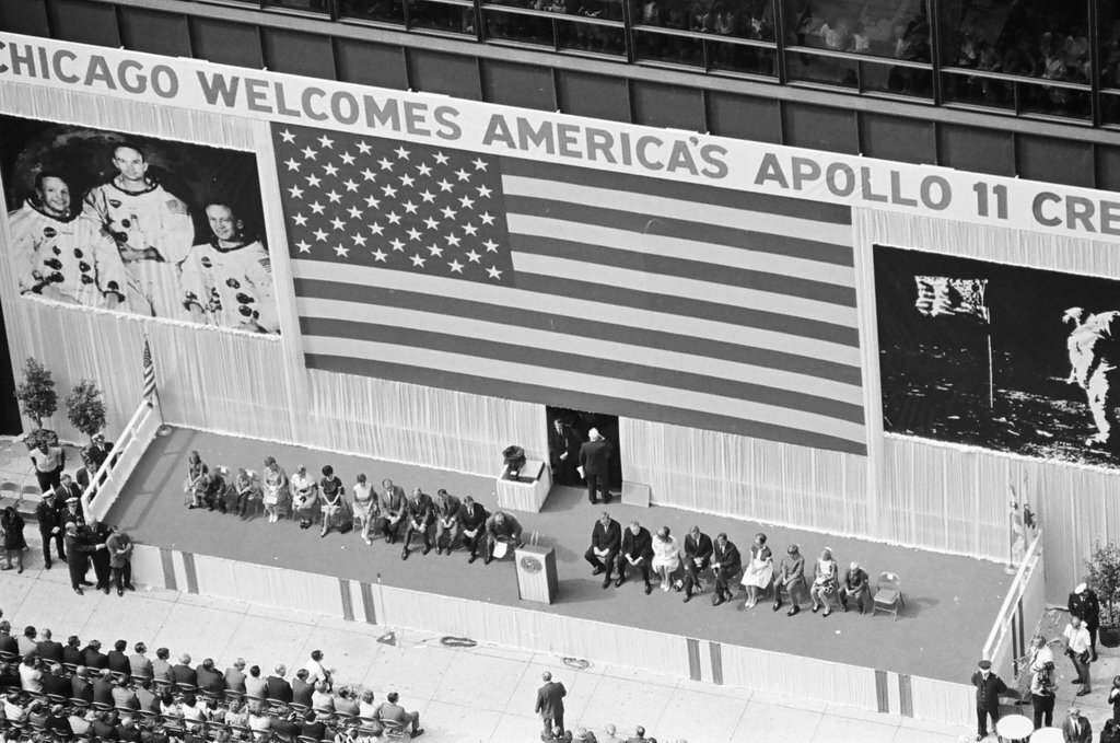 Apollo 11 astronaut welcome ceremony - Larry Graff for Chicago Sun-Times