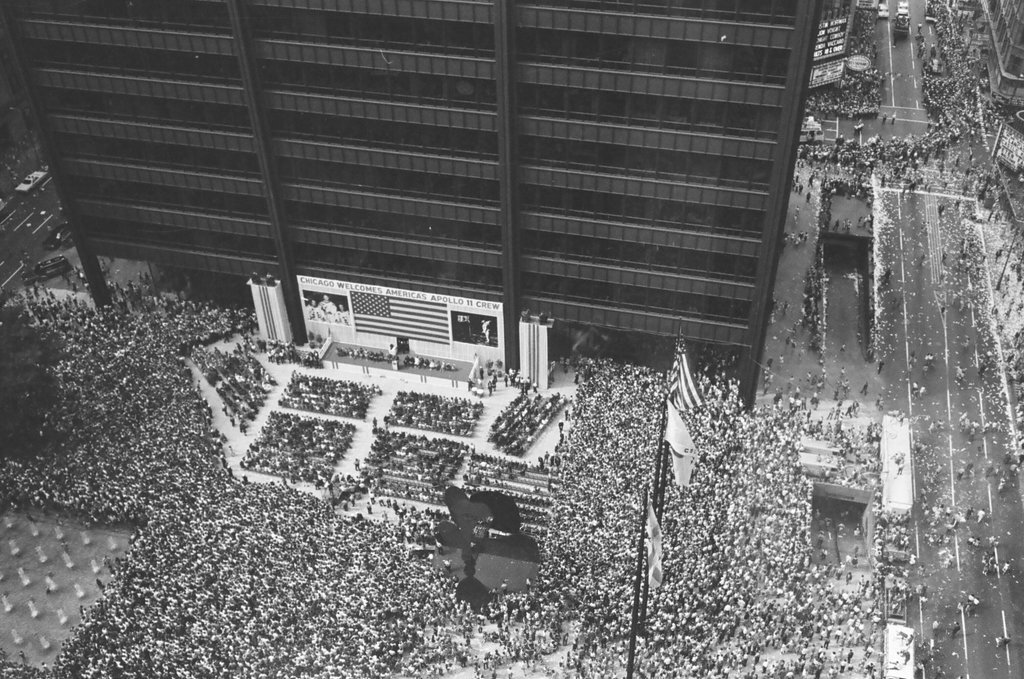 Apollo 11 astronaut welcome ceremony - Larry Graff for Chicago Sun-Times