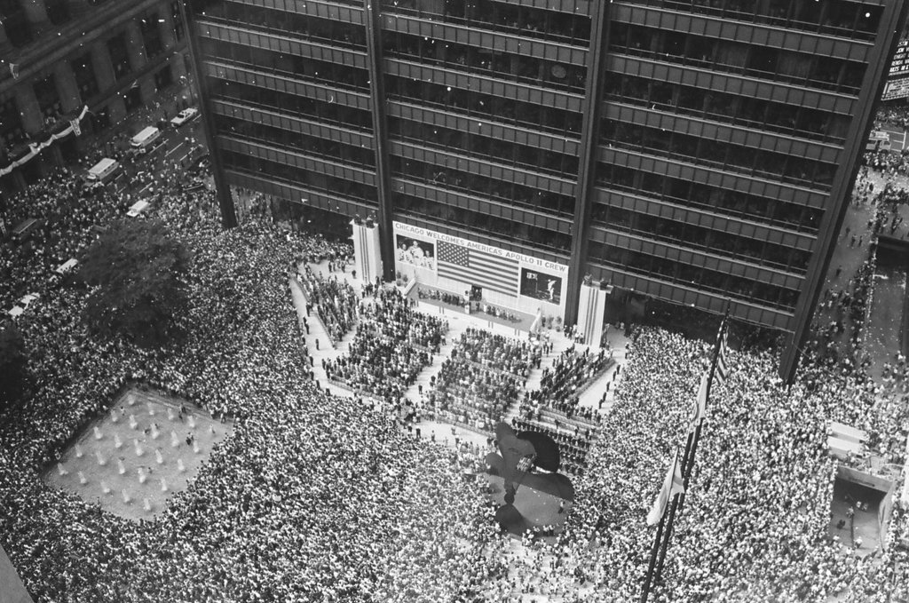 Apollo 11 astronaut welcome ceremony - Larry Graff for Chicago Sun-Times