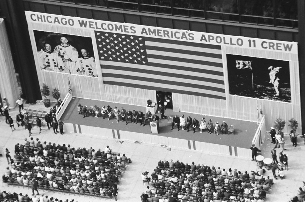 Apollo 11 astronaut welcome ceremony - Larry Graff for Chicago Sun-Times
