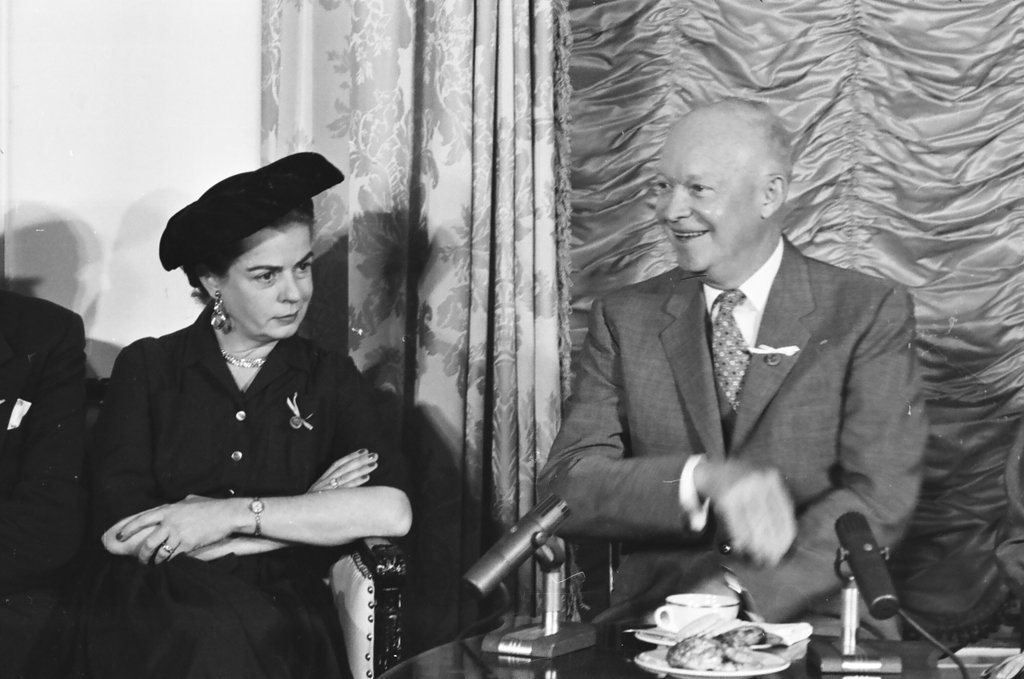 President Dwight Eisenhower at breakfast in Chicago - Charles Gekler for Chicago Sun-Times