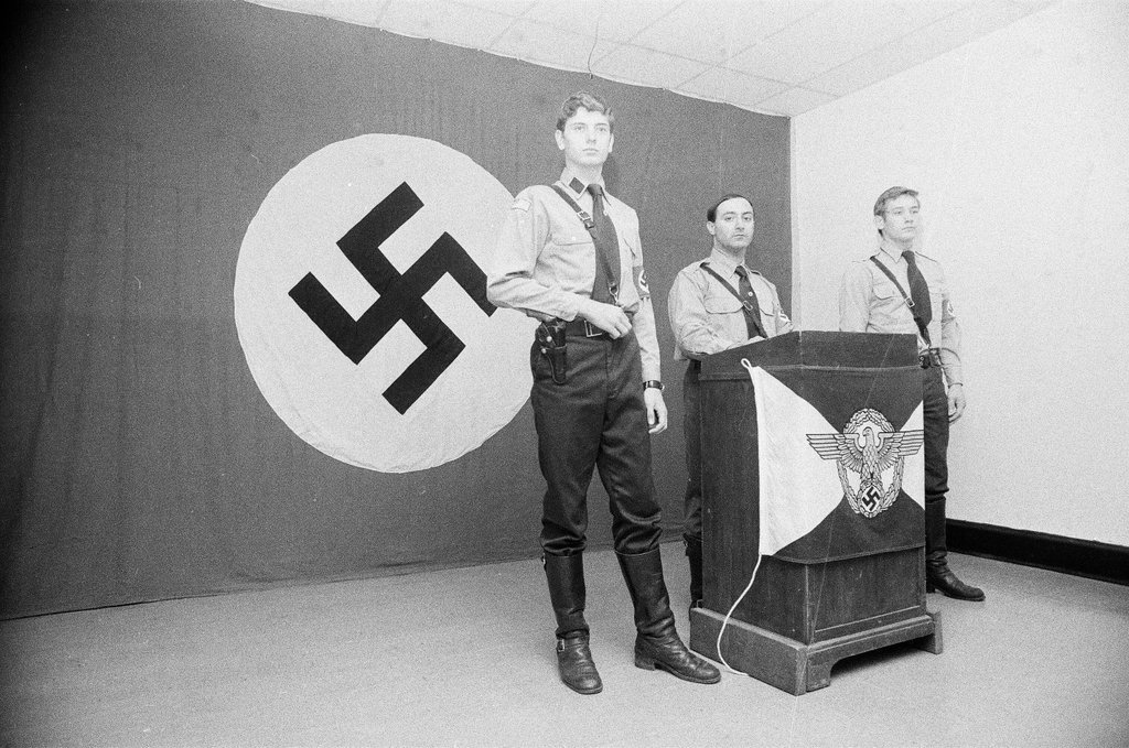 Nazi party members at headquarters - Chicago Sun-Times