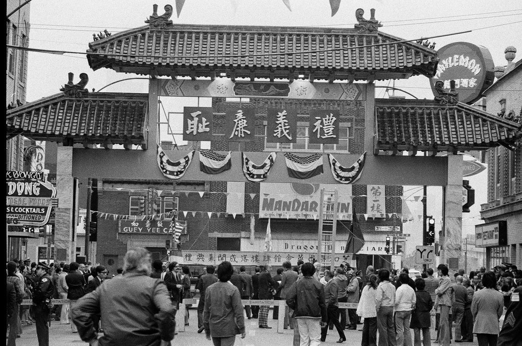 Dedication ceremony for Chinatown Gate - Bob Fila for Chicago Sun-Times