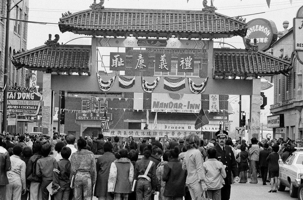 Dedication ceremony for Chinatown Gate - Bob Fila for Chicago Sun-Times