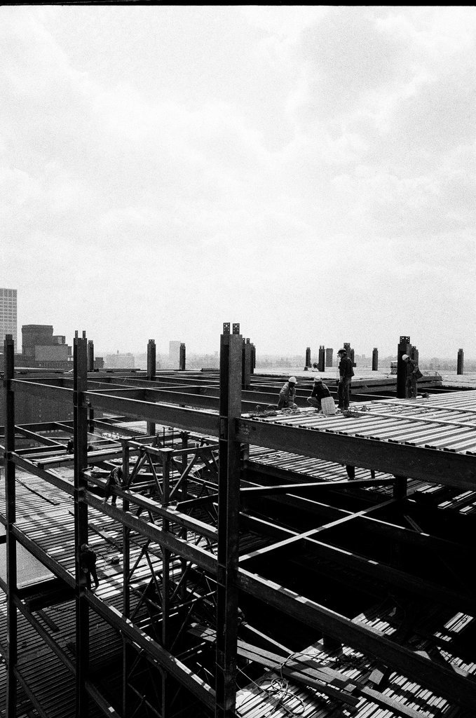 Garment Center under construction - Henry Herr Gill for Chicago Sun-Times