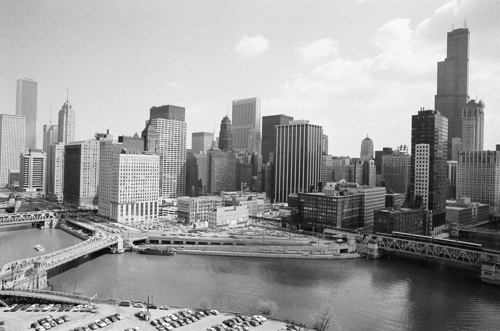 Garment Center under construction - Henry Herr Gill for Chicago Sun-Times