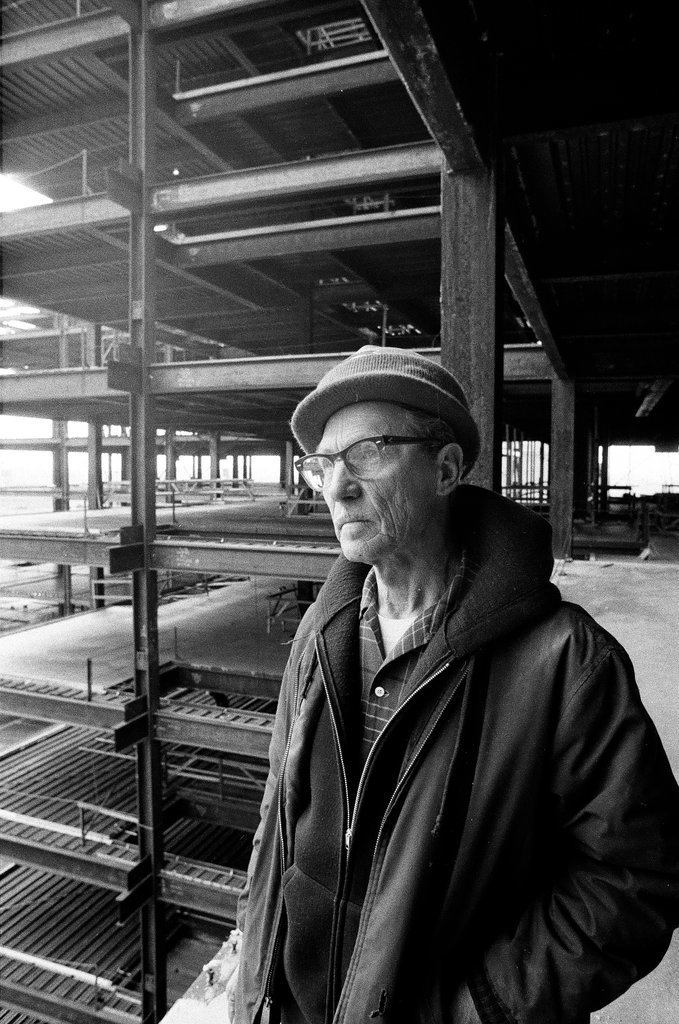 Garment Center under construction - Henry Herr Gill for Chicago Sun-Times