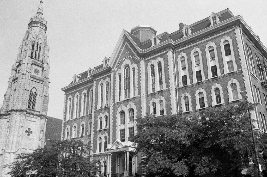 Exterior of St. Ignatius College Prep - James (Jim) Klepitsch for Chicago Sun-Times