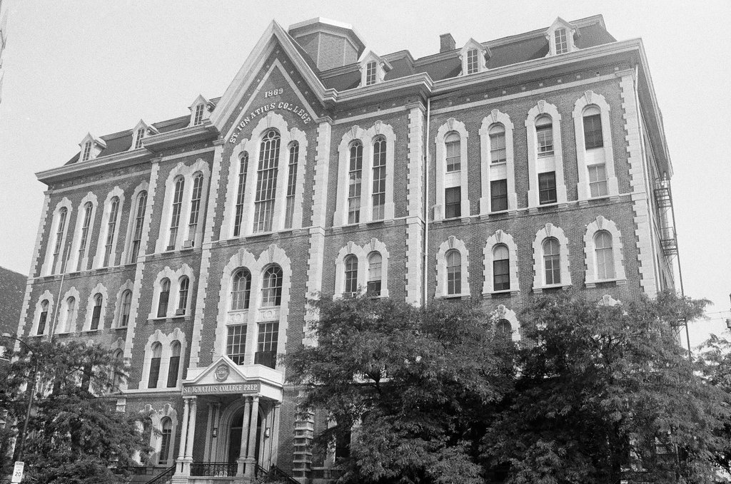 Exterior of St. Ignatius College Prep - James (Jim) Klepitsch for Chicago Sun-Times