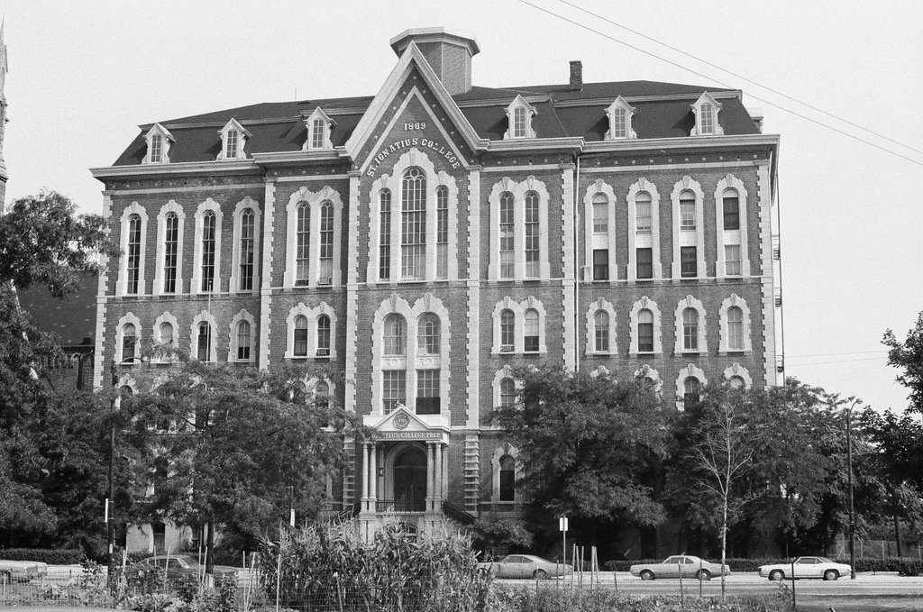 Exterior of St. Ignatius College Prep - James (Jim) Klepitsch for Chicago Sun-Times