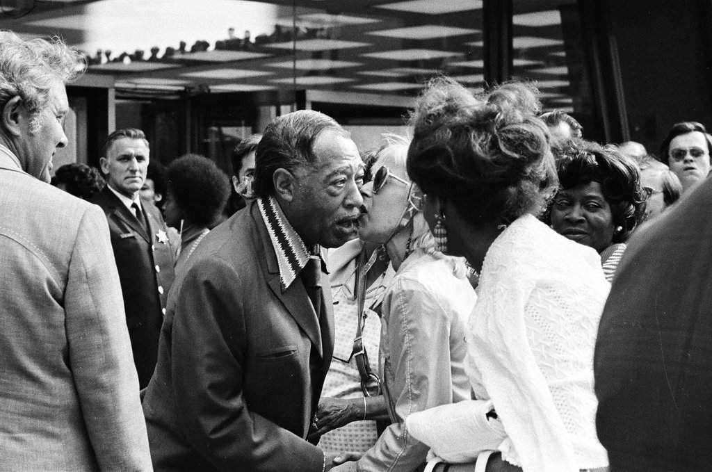 Duke Ellington gives free concert in the Loop - Jack Lenahan for Chicago Sun-Times