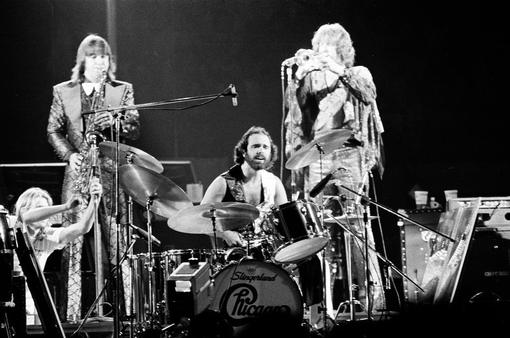 Chicago performs at Chicago Stadium - Bob (Robert) Black for Chicago Sun-Times