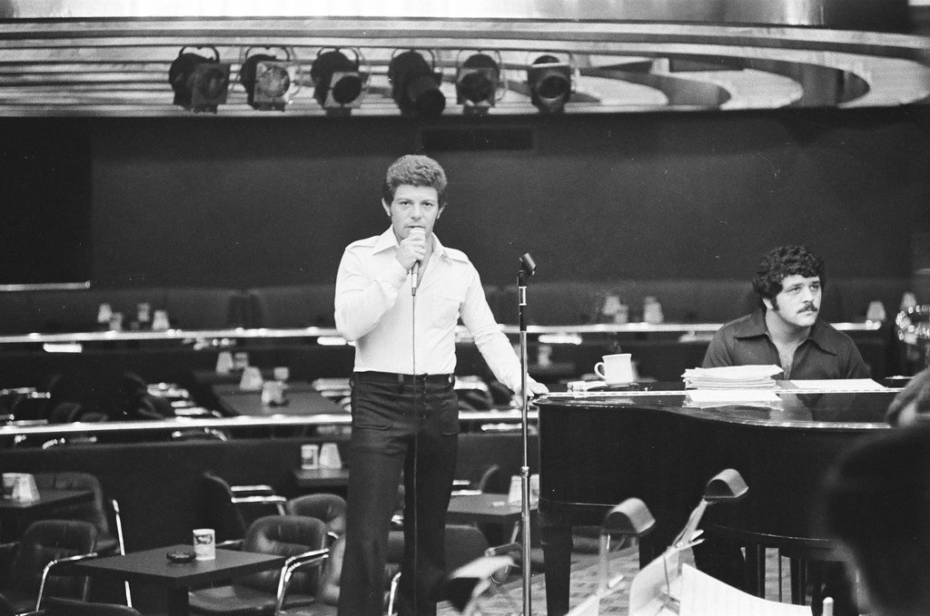 Frankie Avalon attends sound rehearsal - Peters (Clarence or Pete) for Chicago Sun-Times