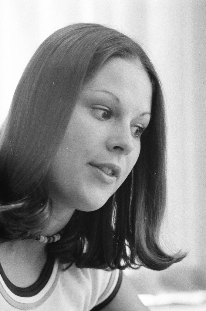 Christie Hefner poses in an apartment - Bob (Robert) Black for Chicago Sun-Times