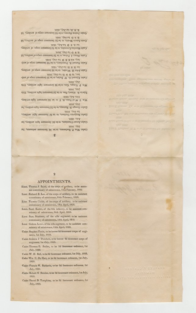 List of promotions and appointments made in the Army of the United States - Adjutant and Inspector General's Office