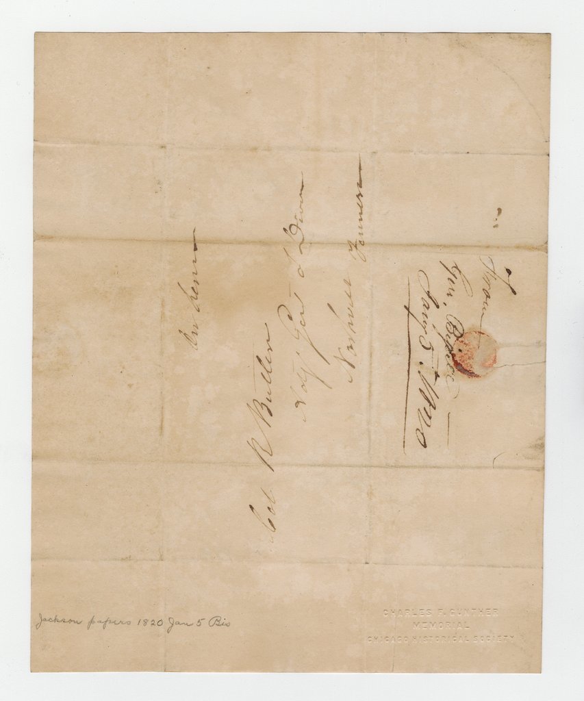 Letter to Robert Butler from Daniel Bissell - Bissell, Daniel