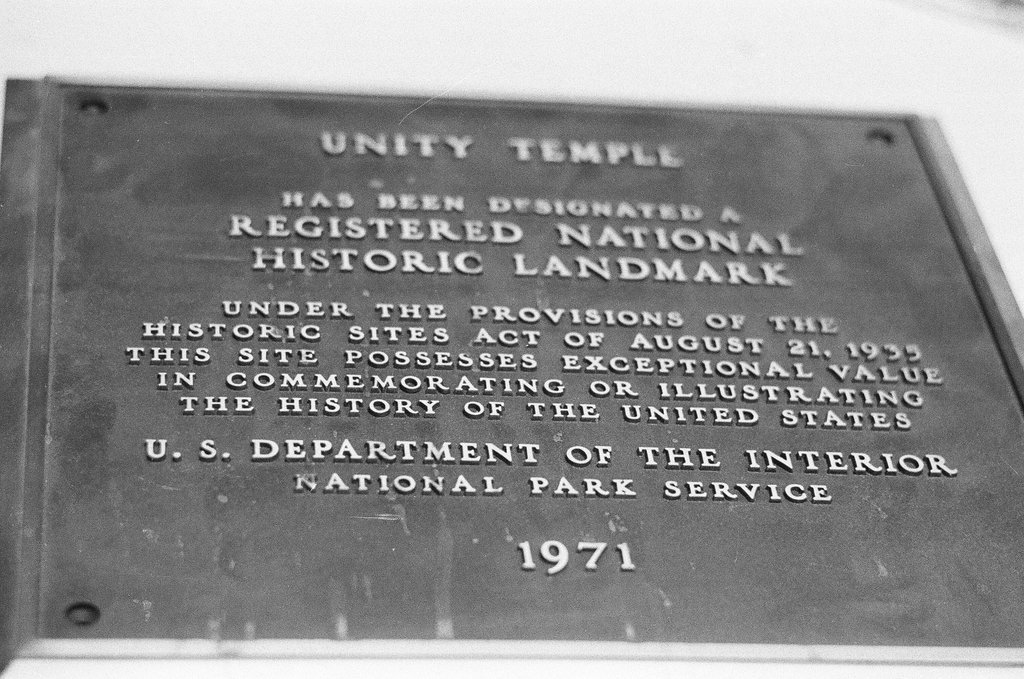 Frank Lloyd Wright Jr. stands in Unity Temple - Carmen Reporto for Chicago Sun-Times