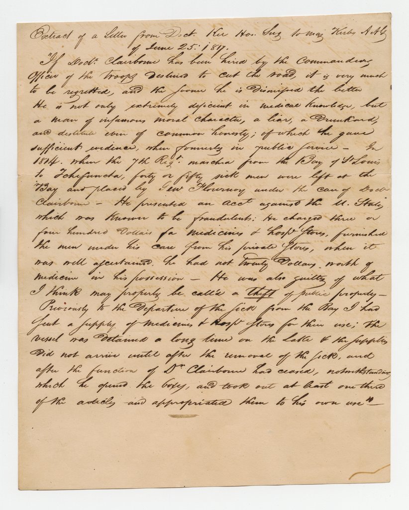 Letter from John M. Ker to R. M. Kirby - Ker, John M.