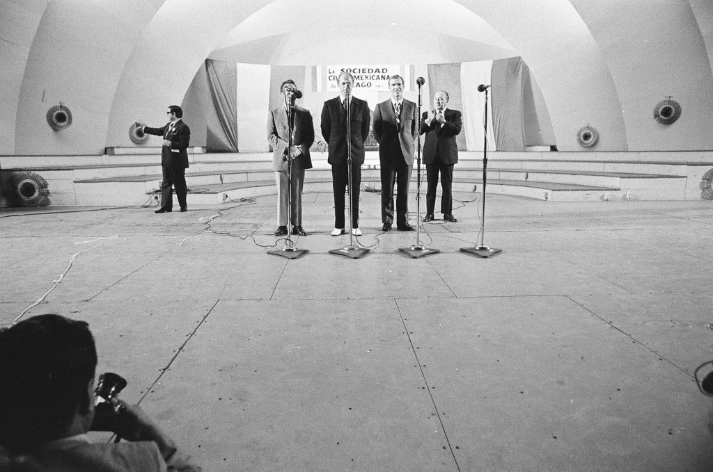 Apollo 15 astronauts attend Mexican Independence Day Ceremony - Howard D. Simmons for Chicago Sun-Times