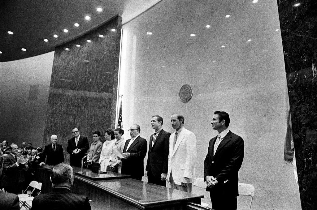Apollo astronauts honored at City Council ceremony - John H. White for Chicago Sun-Times