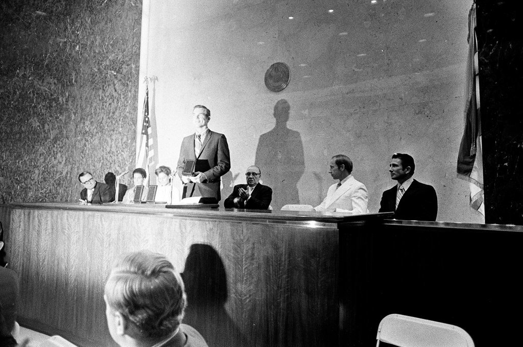 Apollo astronauts honored at City Council ceremony - John H. White for Chicago Sun-Times