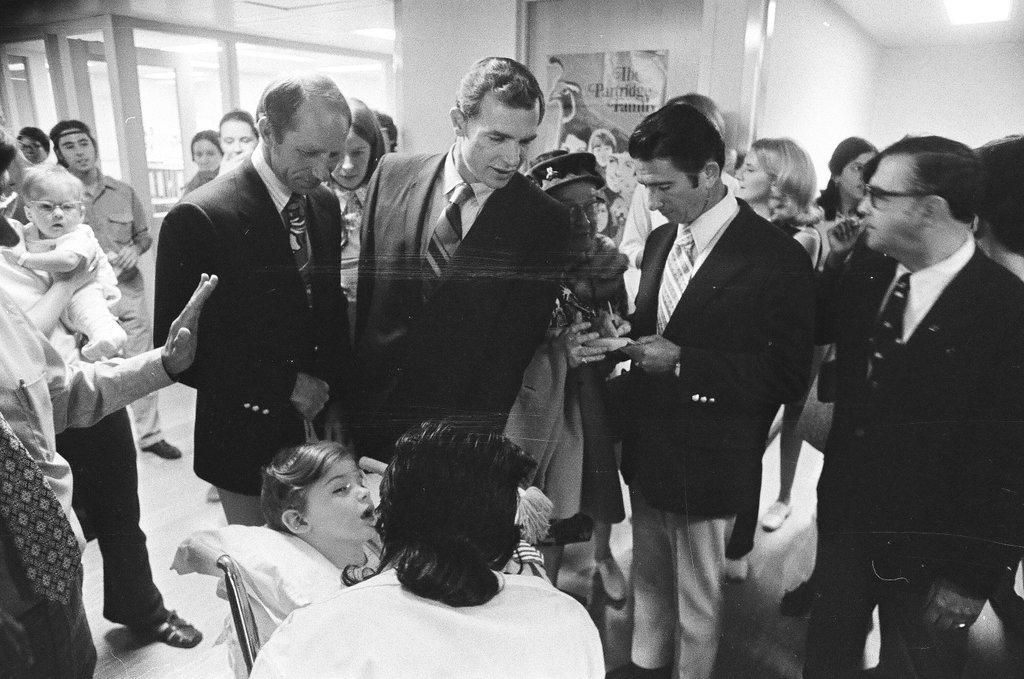 Apollo 15 astronauts visit children's hospital - Charles Krejcsi for Chicago Sun-Times