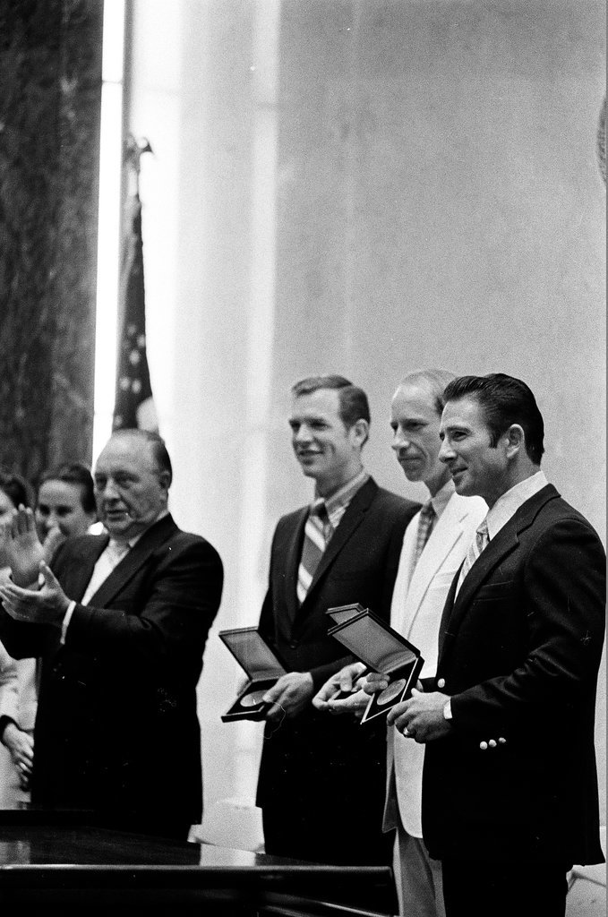 Apollo astronauts honored at City Council ceremony - John H. White for Chicago Sun-Times
